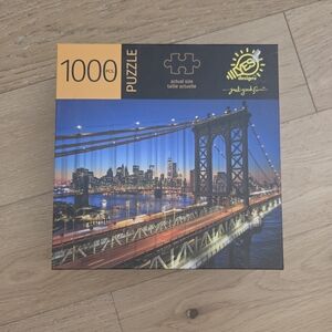 YES DESIGNS | NWT 1000-Piece Bridge Nightscape Puzzle